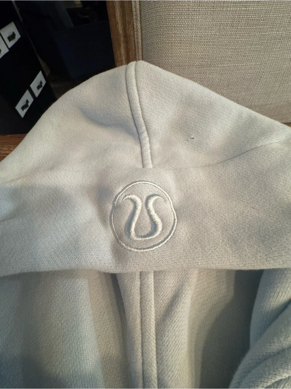 lululemon athletica powder blue scuba oversized  Half-Zip Hooded Pullover